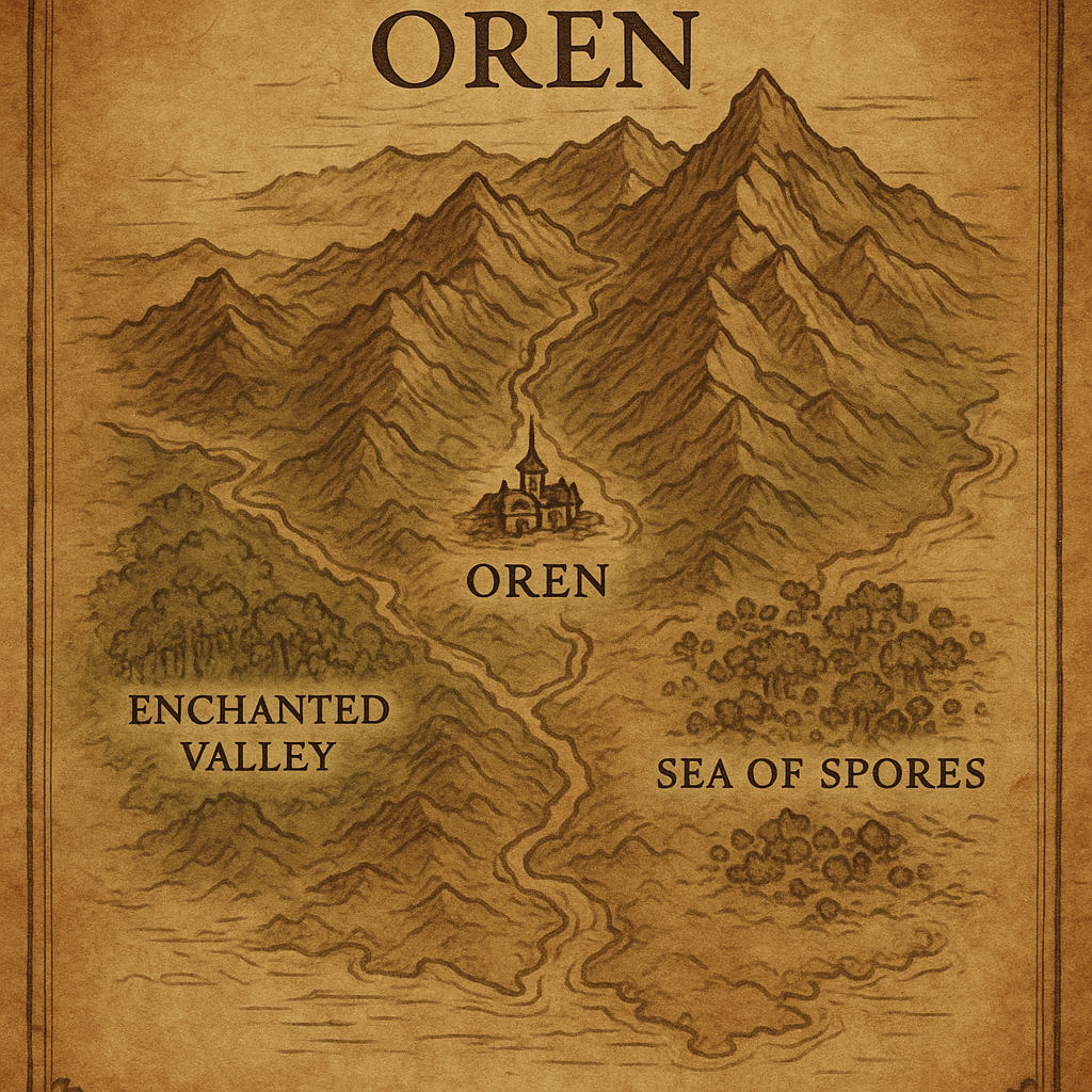 Carte : Région d’Oren